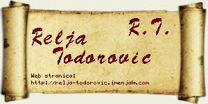 Relja Todorović vizit kartica
